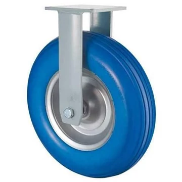 Rögzített görgő, poliuretán gumiabroncs, átm. 400 mm, teherbírás 200 kg