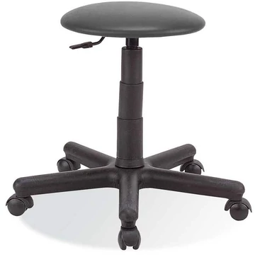 GOLIAT munkaszék görgőkkel, szövetborítással, sötétszürke.