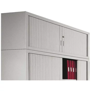 Redőnyös felső szekrény, ma x sz x mé: 465x1000x435 mm, ház színe szürke RAL7035, redőny szürke