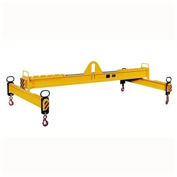 Állítható emelőgerenda, teherbírás 3000 kg, horogtávolság 2500 - 5000 mm / 1500 - 3000 mm