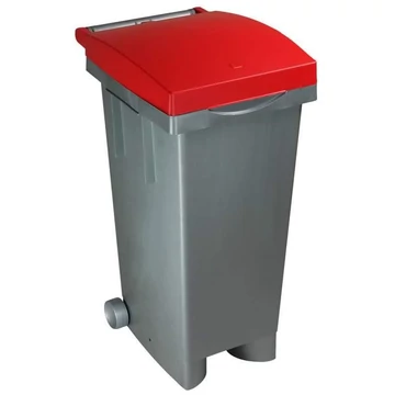 Műanyag Haszonanyaggyűjtő, 80 l űrtartalom, piros fedél