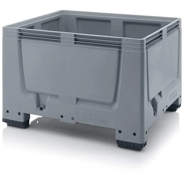 BigBox polietilénből, tömör fal, 1200 x 1000 x 790 mm, lábakkal