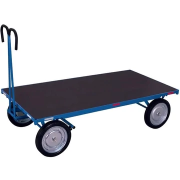 VARIOfit kézikocsi oldalfal nélkül, 1200 x 800 mm, teherbírás 1000 kg, tömör gumiabroncsok