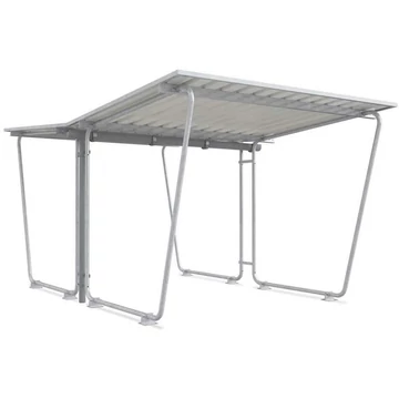 Normál védőtető, kétoldalas 2145 x 4660 mm, trapézlemez tetővel, alapelem