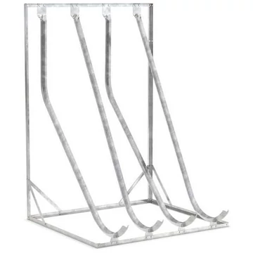 Kerékpár állvány ferde tároláshoz, 4 parkolóhely, egyoldalas