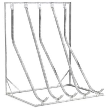 Kerékpár állvány ferde tároláshoz, 5 parkolóhely, egyoldalas