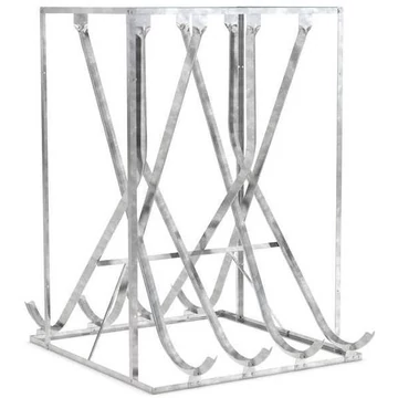 Kerékpár állvány ferde tároláshoz, 8 parkolóhely, kétoldalas