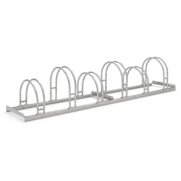 Kerékpártartó - íves kivitel, egyoldalas, 6 parkolóhely