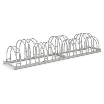 Kerékpártartó - íves kivitel, kétoldalas, 12 férőhelyes