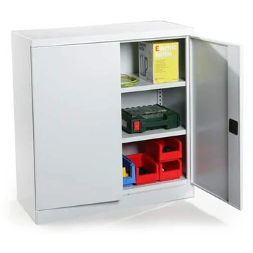 Dupla ajtós szekrény, ma x sz x mé: 1040 x 1200 x 435 mm, ház színe világosszürke RAL7035 / ajtó színe világosszürke RAL7035