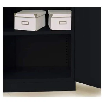 Polc, szélesség x mélység: 1200 x 370 x 28 mm, mélyfekete RAL9005