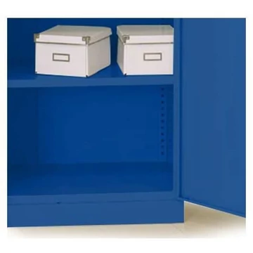 Polc, szélesség x mélység: 1200 x 370 x 28 mm, enciánkék RAL5010