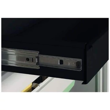 Fióka, szélesség 1200 mm, terhelés 40 kg, mélyfekete RAL9005