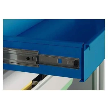 Fióka, szélesség 1200 mm, terhelés 40 kg, enciánkék RAL5010