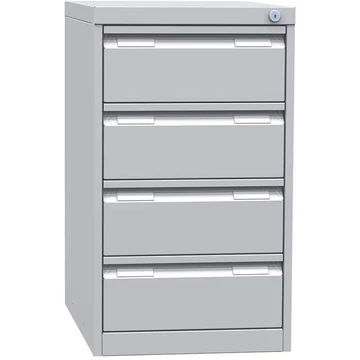 Függőmappás szekrény ECONOMY, A6 formátum, négy 2 soros fiók, ma x sz x mé: 704x405x623 mm, világosszürke RAL7035