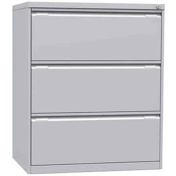 Függőmappás szekrény ECONOMY, A4 formátum, három 2 soros fiók, ma x sz x mé: 1012x840x623 mm, világosszürke RAL7035