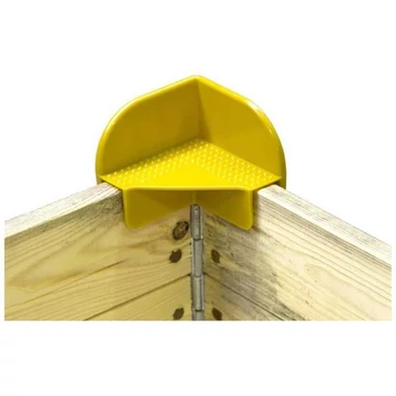 Műanyag egymásra rakható sarok fa rakodókeretekhez, 20 darabos csomagolásban