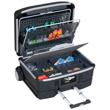 Professzionális szerszámtok, fekete polikarbonát, 540x405x270 mm, 2. modell