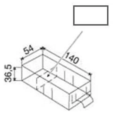 Keresztelválasztók fiókokhoz 140 x 54 x 36,5 mm, 100 darabos csomag.