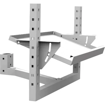 Oldalsó magasságban állítható és összecsukható polc, 225 x 335 mm