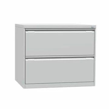 Függőmappás szekrény ECONOMY, A4 formátum, két 2 soros fiók, ma x sz x mé: 704x840x623 mm, világosszürke RAL7035