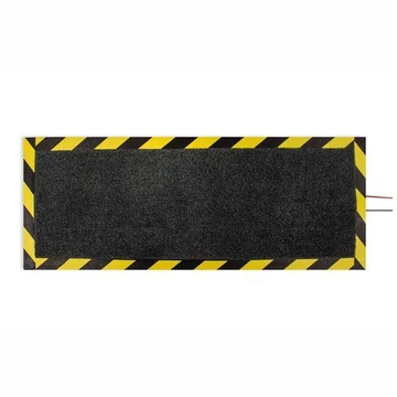 Kábelvédő szőnyeg 1,2 x 0,4 m, fekete, sárga peremmel
