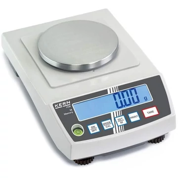 Kompakt mérleg finom lépésekkel, súlyozási tartomány max. 200 g