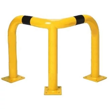 Ütközésgátló sarok 90 °, sárga-fekete szín, magasság x szélesség (mindkét oldalon): 1200 x 600 mm