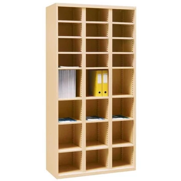 Acélszekrény 24 kis rekesszel, ma x sz x mé: 1990 x 1000 x 435 mm, bézs RAL1015