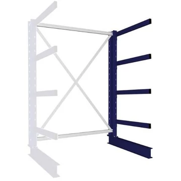 MULTISTRONG konzolos állvány, egyoldalas, kiegészítő állvány, ma x sz x mé: 2000x1300x800 mm