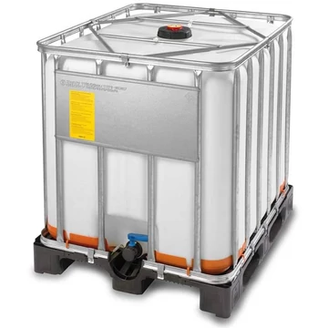 IBC tartály 1000 l, Ex, ENSZ engedéllyel, műanyag raklap