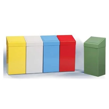 Olcsó Haszonanyaggyűjtő készlet 50 l: 5 tartály (szürke, sárga, kék, zöld, piros), magasság 700 mm