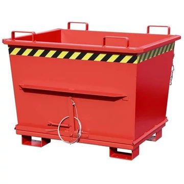 Kúpos tartály alsó ürítéssel, térfogat 700 l, terhelés 1500 kg, ma x sz x mé: 1040x1200x970 mm, kék szín RAL3000