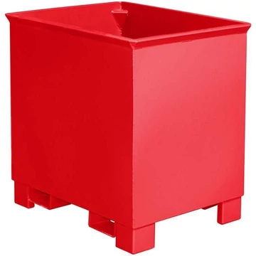 Forgó tartály, térfogat: 300 l, teherbírás: 500 kg, ma x sz x mé: 620x840x800 mm, piros szín RAL3000