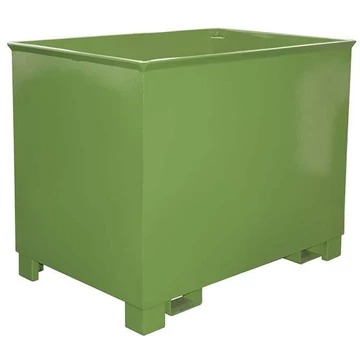 Forgó tartály, űrtartalom 800 l, teherbírás 1000 kg, ma x sz x mé: 840x1240x975 mm, zöld szín RAL6011