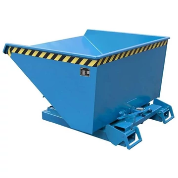 Automatikus billenő tartály, térfogat 900 l, teherbírás 1000 kg, ma x sz x mé: 1485x1570x865 mm, kék szín RAL5012