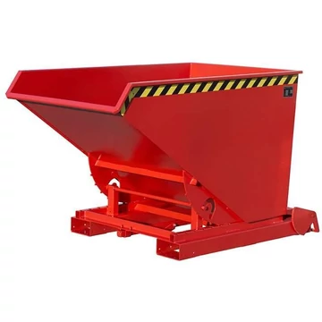 Automatikus billenő tartály, űrtartalom 1200 l, teherbírás 1500 kg, ma x sz x mé: 1920x1095x1125 mm, piros szín RAL3000