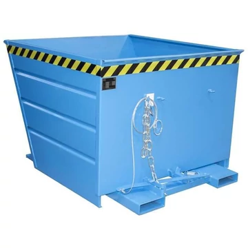 Billenő tartály, térfogata 1100 l, ma x sz x mé: 1440x1200x890 mm, kék szín RAL5012