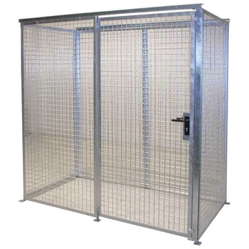 Gáztartály, tető nélkül, egyszárnyú ajtó, max. Villog 32 x O 230 mm, ma x sz x mé: 2100x1085x2070 mm, tűzihorganyzott