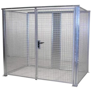 Gáztartály, tető nélkül, dupla ajtó, max. Villog 60 x O 230 mm, ma x sz x mé: 2400x1500x2070 mm, tűzihorganyzott