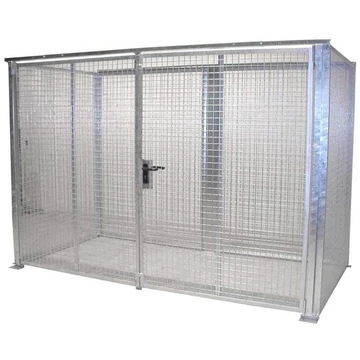 Gáztartály, tető nélkül, kétszárnyú ajtó, max. Villog 78 x O 230 mm, ma x sz x mé: 3100x1500x2070 mm, tűzihorganyzott