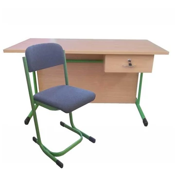 Előadói készlet - tanári asztal székkel (szett), 1 fiók, 1300 x 350 x 760 mm