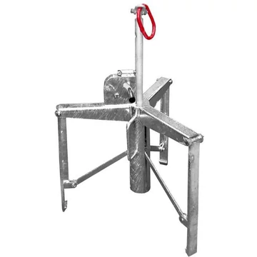 Hordókart, 3 pontos rögzítő rendszer, terhelés 400 kg, horganyzott