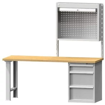 Redőnyös függőszekrény, szélesség x magasság: 930 x 760 mm, szürke színű RAL7035