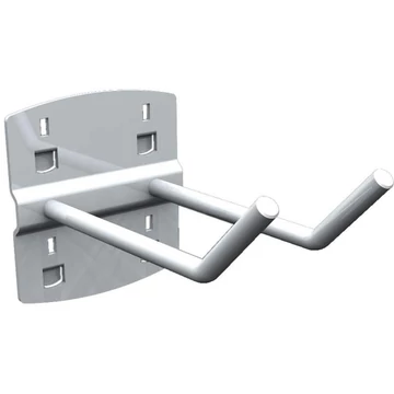 Dupla horog 45 °, horganyzott, hossza 35 mm, 5 darab