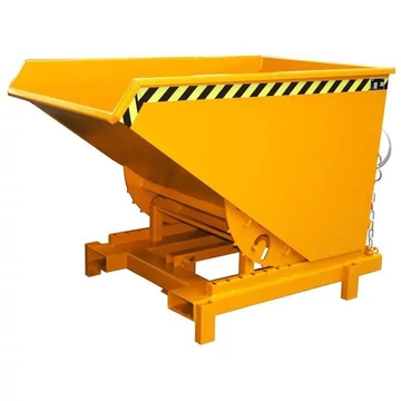 Nehéz teherautó, űrtartalom 1200 l, terhelés 4000 kg, ma x sz x mé: 1755x1105x1230 mm, narancssárga színű RAL2000