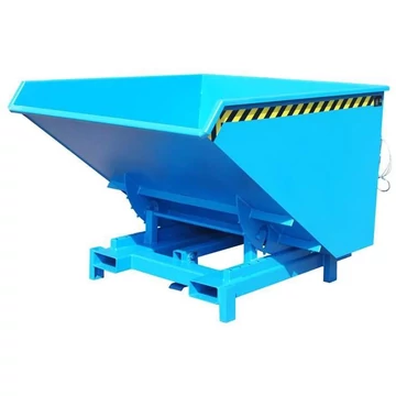 Nagy teherbírású billenőkocsi, űrtartalom 1700 l, teherbírás 4000 kg, ma x sz x mé: 1755x1580x1230 mm, kék színű RAL5012