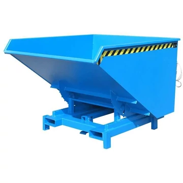 Nagy teherbírású billenőkocsi, űrtartalom 2100 l, teherbírás 4000 kg, ma x sz x mé: 1755x1880x1230 mm, kék színű RAL5012