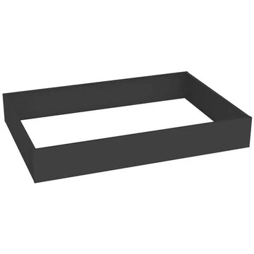 Fémlemez alap 140 mm A1-es rajzszekrényhez, fekete színű RAL 9005
