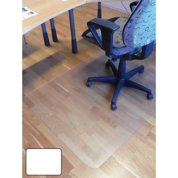 Padlóvédő lap kemény padlóhoz, 1,2x1,5 m, téglalap, átlátszó